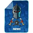 Fortnite Black Knight Blue Camo 46" x 60" Throw Blanket, 100