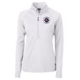 thumbnail image 2 of Women's Cutter & Buck  White New England Revolution Adapt Eco Knit Stretch Recycled Half-Zip Top, 2 of 3