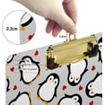 thumbnail image 3 of FMSHPON Cute PenguinRed Heart Cartoon Clipboard Hardboard Wood Nursing Clip Board and Pull for Standard A4 Letter 13x9 inches, 3 of 5