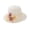 White, variant on Duoif Women's Wide Brim Sun Hats with Bowknot, Boho Summer Beach Hat,Floppy Hat, Outdoor Sun Protection Hat