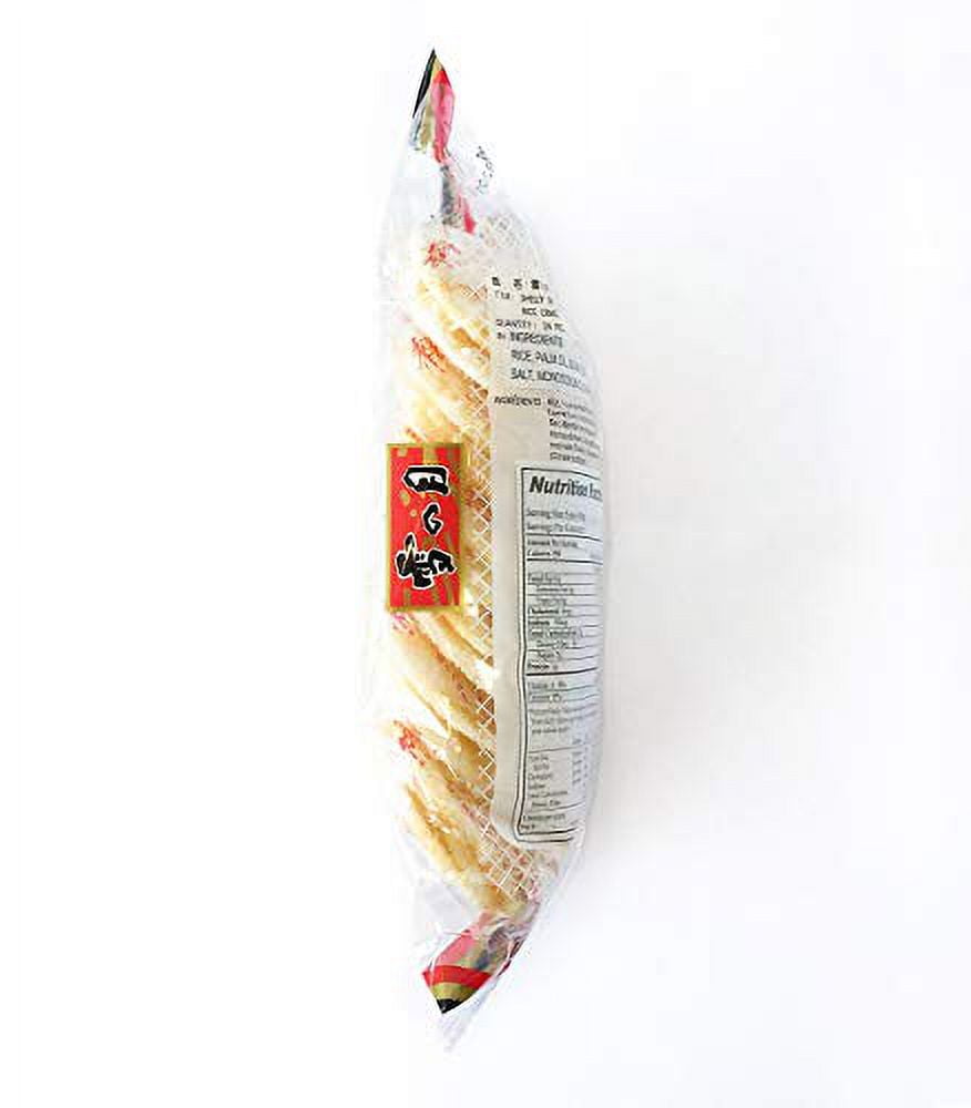 Want Want Big Shelly Shenbei Snowy Crispy Rick Cracker Biscuits - Sugar Glazed 5.30 oz. (Pack of 5)