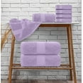 thumbnail image 6 of White Classic Hotel Collection Luxury 8-Piece 100% Turkish Cotton Towel Set, Lavender, 6 of 8