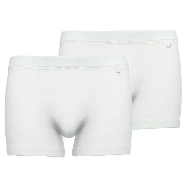 GÖTZBURG calzoncillos bóxer para hombre, pack de 2 - X-lastic, ropa interior, pantalón, logotipo, color liso Blanco XL (X-Large)