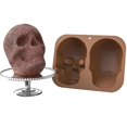 thumbnail image 2 of Molde de pastel de calavera molde de silicona Diy para hornear bandeja de hornear reutilizable antiadherente para pasteles de fiesta de Halloween, kaili Sencillez, 2 of 5
