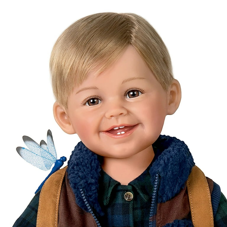 The Ashton Drake Galleries Little Explorer Liam Lifelike Toddler Doll by Ping Lau 22 inches