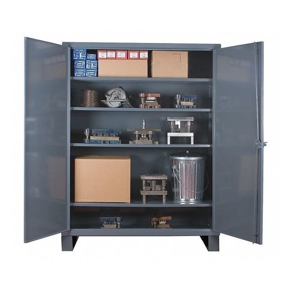 Durham Mfg Storage Cabinet,78"x72"x24",Gray,4Shlv HDC-247278-4S95