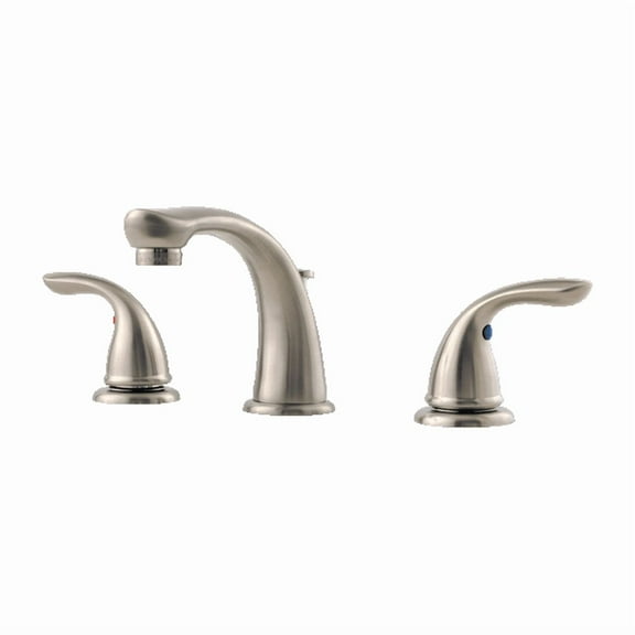 Pfirst Series 2-Handle 8" Widespread Bathroom Faucet in Brushed Nickel