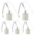 thumbnail image 3 of 5 Pcs Douilles de Lampe Base à Vis Support de Lampe de Remplacement, 3 of 8