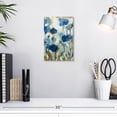 thumbnail image 3 of Elephant Stock Abstracted Floral In Blue I Wall Art - Vertical Canvas Wall Art - Living Room Wall Decor - Abstract Canvas - Blue And Brown Decor By Silvia Vassileva - 8" x 12", 3 of 8