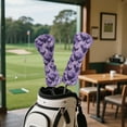 thumbnail image 4 of Yuyamidu Purple Bat Golf Club Head Covers Halloween Driver Headcover, Fairway Wood Head Cover, Golf Hybrid Head Cover for Women Men, 4 of 8