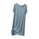 thumbnail image 1 of Vestido largo de verano ligero con cuello redondo y corte holgado para mujer, 1 of 3