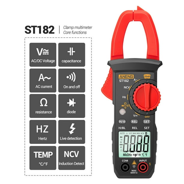 ANENG ST182 pro 4000 Counts Digital AC Current Clamp Meter 400A