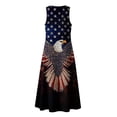 thumbnail image 6 of VBVC Women's Floral V-Neck Sleeveless Maxi Dress,Button Detail Loose Flowy Dress For Women,Ladies' Casual Patriotic Summer Sundress with Pockets,Multicolor,S-3XL, 6 of 8