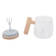 thumbnail image 5 of Taza de café con agitación automática con tapa transparente beige blanco 350 ml 400 mAh IPX6 Tipo C Interruptor táctil Taza mezcladora eléctrica para café y leche, 5 of 10