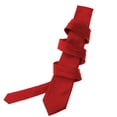 thumbnail image 3 of Mens Solid Red Ties Necktie, 3 of 5
