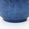 thumbnail image 6 of LuxenHome 15.75" Dia Large Ceramic Planter Pots for Plants, Ocean Blue Glazed Round Planter with Drainage, 6 of 8
