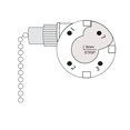 thumbnail image 4 of Zing Ear ZE-268S1 3 Speed 4 Wire Fan Switch 3 Way Rotary Speed Control Pull Chain Switch 6A125VAC 3A250VAC for Ceiling Fans - Nickel, 4 of 5