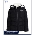 thumbnail image 4 of Abrigo de invierno para niña Reebok, chaqueta acolchada tipo puffer negra, talla 7-8, 4 of 7