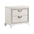 thumbnail image 6 of Antique White Nightstand With 2 Drawers And Bearing Glides For Bedroom Luxury 2 In Elegance, 6 of 6