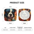 thumbnail image 5 of Vsdgher Cute Colorful Flower French Bulldog Couch Cushion Covers, Non-Slip Sofa Seat Cushion Slipcovers, Soft Couch Covers（Don't include seat cushion）Two Pieces, 5 of 7