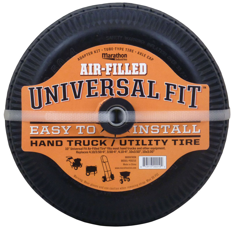 Marathon 20210 Universal Fit Air-Filled Replacement Tire, 4.10/3.50-4'