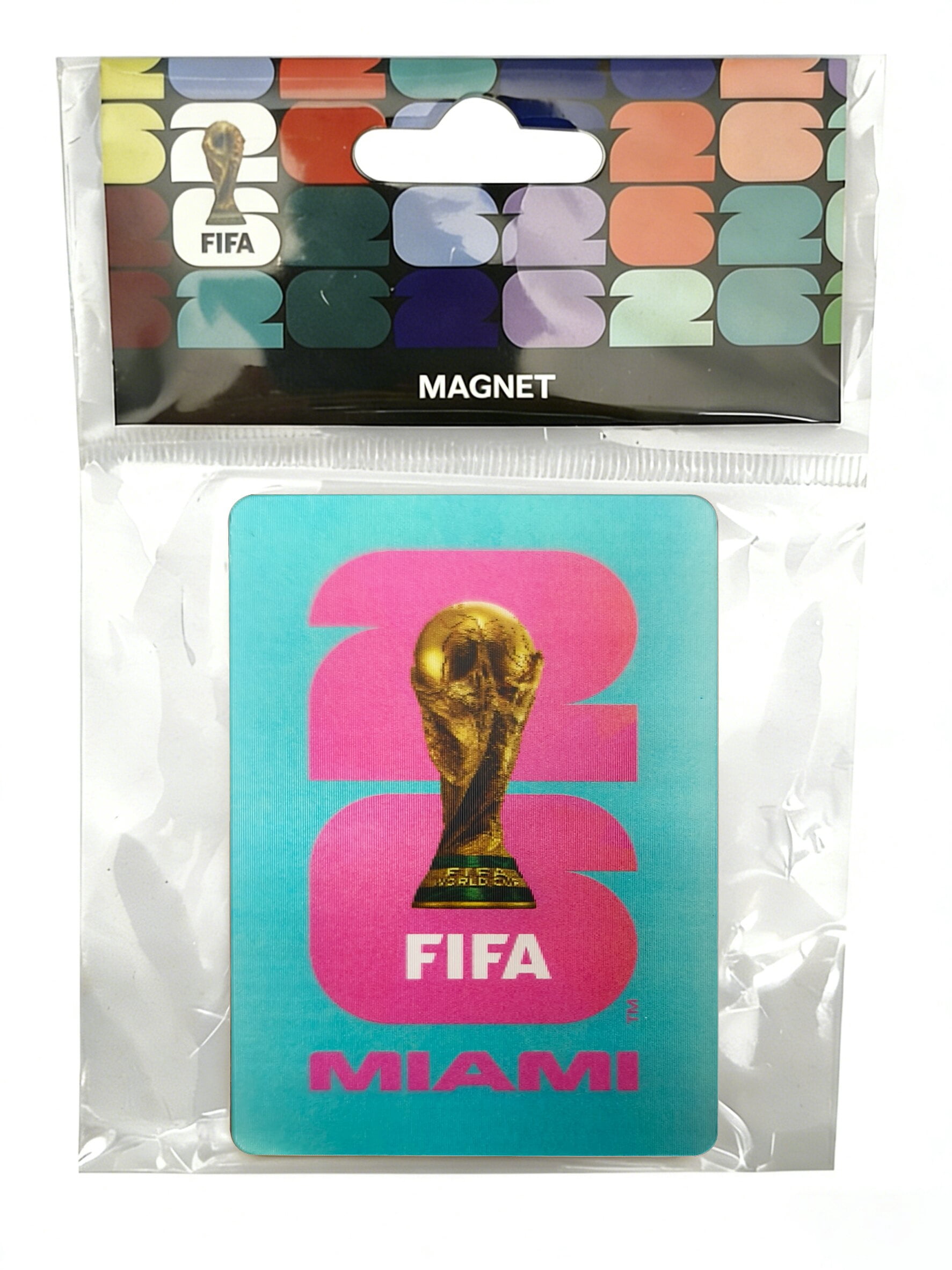 FIFA World Cup 2026 Host City Soccer Lenticular Magnet - Miami