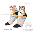 thumbnail image 6 of Silaia Bluey Print Adult Socks,Ankle Athletic Running Socks,Cushioned Breathable Low Cut Sports Tab Socks for Men and Women,Moisture-Wicking Crew Socks, 6 of 7