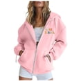 thumbnail image 2 of Teacher Hoodies for Women 2025 Zip Up Hoodie with Pockets Y2K Back To School Outfits Hooded Sweatshirt Women Jacket, 2 of 6