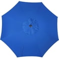 thumbnail image 4 of Parasol de Patio Extérieur 9 Pi (2,7 m), Parasol de Table Extérieur, Parasol de Cour, Parasol de Marché avec 8 Nervures Robustes, Inclinaison à Bouton-Poussoir et Manivelle, 4 of 6