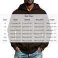 thumbnail image 6 of FRSASU Men's Zip Up Plain Hooded Sweatshirts Casual Long Sleeve Fleece Hoodie with Kangaroo Pockets Coffee, 6 of 6