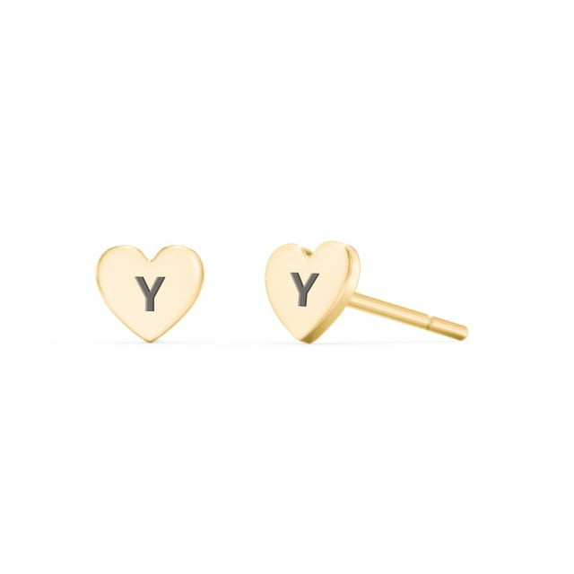 Initial Stud Earrings