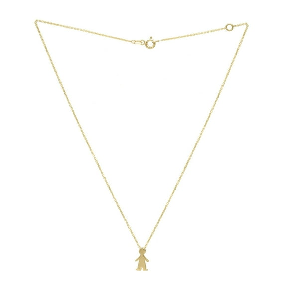 JewelStop 14k Yellow Gold Polished Finish 0.8mm Boy Chain Necklace, Spring Ring Clasp - 18"