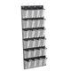 thumbnail image 2 of Organizador de zapatos colgantes Estante de almacenamiento de zapatos colgantes 24 bolsillos Accesorio plegable portátil para la pared del dormitorio Negro Sunnimix organizador de zapatos de puerta, 2 of 8