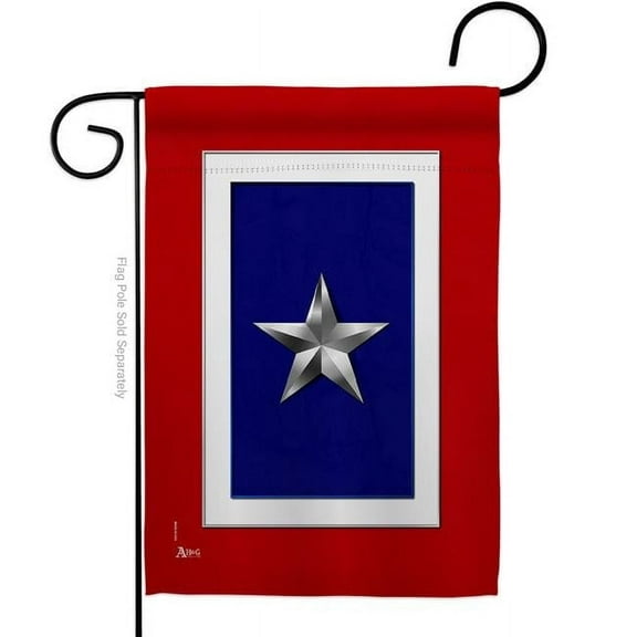 Americana Home & Garden G141092-BO 13 x 18.5 in. Silver Star Garden Flag for Armed Forces Military Service Double-Sided Decorative Vertical Flags & House Decoration Banner Yard Gift