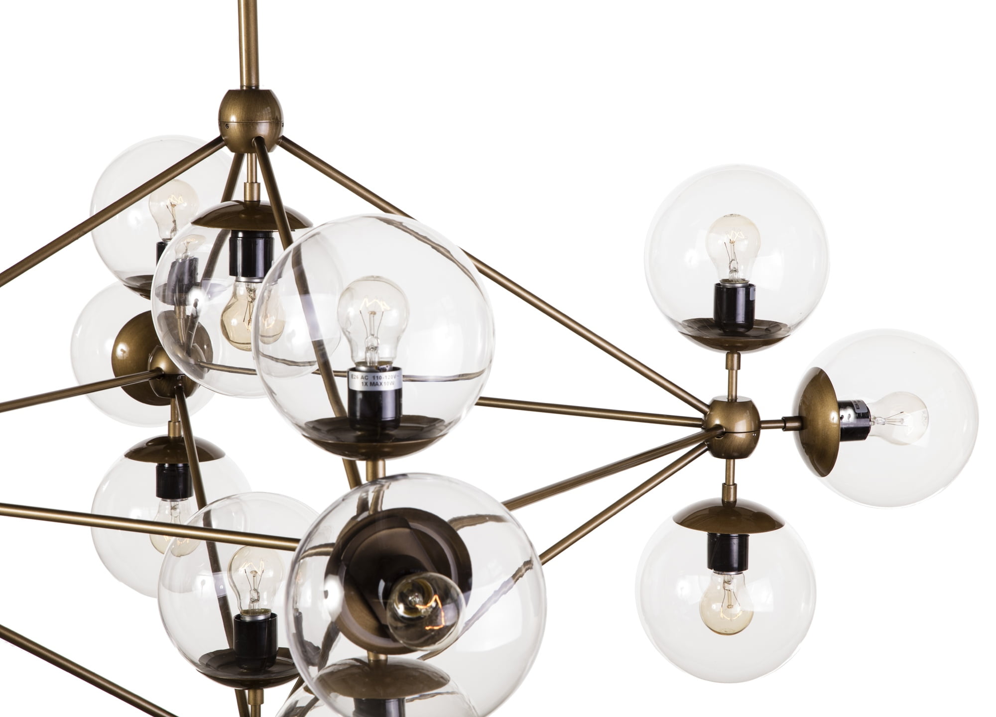 Moda Chandelier 15 Globe Bronze Com