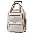 thumbnail image 1 of Equipaje de mano LUGGEX para debajo del asiento, blanco crema, 40 cm, con ruedas, 1 of 9