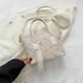 thumbnail image 4 of Bolso bandolera para mujer Bolso de hombro tejidos de paja Bolso vagabundos de playa casuales (Beige), 4 of 6