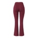 thumbnail image 5 of Pantalones de yoga de mujer con cintura alta y pernera acampanada - Pernera recta ancha, bolsillos, poliéster, largo completo, informales/deportivos - S-XL, 5 of 8