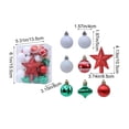 thumbnail image 3 of Daiosportswear 31-Pack 2in Christmas Ball Ornaments,Christmas Tree Decorations,Plastic Shatterproof Multiple Styles Easy Hang,for Home/office/School/Christmas/Wedding/Anniversary/Party Decor, 3 of 6