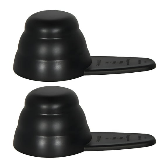 FACEGA 2Pcs Measuring Scoop Scale Plastic Coffee Scoop 12 Grams Baking Utensil Coffee Scoop for Ground Coffee,Black