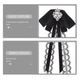 thumbnail image 3 of Broche de lazo para mujer, broche de pajarita para camisa, broche de ramillete para cuello universitario, accesorio para ropa, 3 of 7
