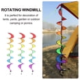 thumbnail image 2 of 3 piezas colgante espiral arcoíris viento molino de viento giratorio colorido viento tienda de campaña jardín decoración de césped al aire libre, 2 of 5