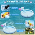 thumbnail image 3 of Adofi Splash Pad for Kids, 82.7" Inflatable Wading Baby Pool, Outdoor Sprinkler for Toddlers, Summer Water Toys for Boys Girls 3 6 Years, Non-slip Play Mat, Splash Pads for Toddlers Ages 1 3, 3 of 7