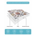 thumbnail image 5 of Boho Leaf Queen Size Down Alternative Comforter, Lightweight Comforter Quilt Bedding Set with Pillow Shams Orange Red Spring Farmhouse Pastoral Tribal All Seasons Bed Comforter Duvet Insert 90"x96", 5 of 7