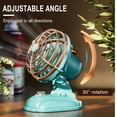 thumbnail image 6 of Staron under $5! Mini USB Desk Fan, Portable Table Fan with Wood Grain Finish, Quiet Personal Fan for Dorm Desktop, 6 of 6