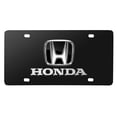 thumbnail image 3 of Honda 3D Black Logo on Black Stainless Steel License Plate, 3 of 3