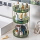thumbnail image 1 of Organizador de maquillaje INVSSENE, giratorio 360°, 3 niveles, verde, 1 of 6