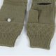 thumbnail image 5 of Guantes de invierno de punto de medio dedo unisex de color sólido con tapa y dedos cálidos para mujer, manoplas de poliéster, 5 of 5