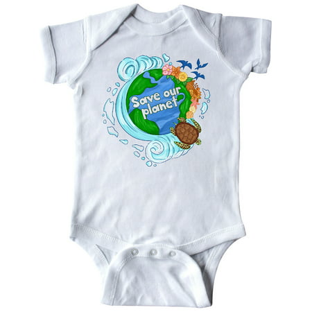 

Inktastic Earth Day Save Our Planet Turtle and Birds Gift Baby Boy or Baby Girl Bodysuit