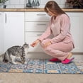 thumbnail image 4 of Bohemian Retro Geometric Patterns Kitchen Rugs and Mats Sets Of 2,Kitchen Decoration Rugs,Rubber Backing Non-Slip Floor Mat for Sink Washable Waterproof Laundry Room Runner Rugs, 4 of 7